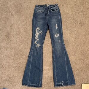 Flying Monkey Dark Blue Flare Jeans